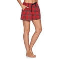 thumbnail image 2 of Ashford & Brooks Women's 2 Pack Woven Plaid Sleep Pajama Lounge Boxer Shorts, 2 of 6