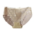 thumbnail image 1 of Gibobby Pantaletas de algodón para mujer Ropa interior de encaje Love para mujer, ropa interior fina de verano para chicas , cintura media, interior de algodón(Caqui,XL), 1 of 3