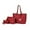 Red, variant on MKF Collection Mariahna 3-Piece Set – Shopper Tote Bag, Crossbody Purse, and Matching Wallet for Women – Vegan Leather Handbag Set by Mia K - Burgundy