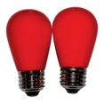 thumbnail image 1 of Holiday Bright Lights S14-2PKLED-OPRD LED S14 Light Bulb  Red, 1 of 1