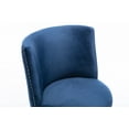 thumbnail image 4 of Velvet Office Chair, Home Office Desk Chair, Swivel Accent Chair Task Chair for Living Room, Bedroom, Office, Navy, 4 of 10