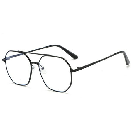 

Anti Eyestrain Gaming Glasses Polygonal Rim Eyeglasses Prescription Glasses For Women 400 Gold