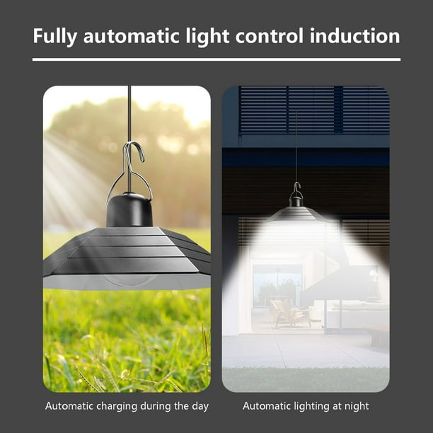 RXIRUCGD Solar Pendant Lights Outdoor Indoor, Motion Sensor Solar Shed  Light, Waterproof Courtyard Lamp 