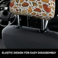 thumbnail image 4 of Kdxio Thanksgiving Food Pattern Print 2 Piece Car Head Rest Covers Set Auto Front/Rear Seats Headrest Cover Universal Fit Most Cars,Sedan, SUV, 4 of 9