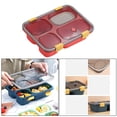thumbnail image 3 of Fiambreras Utensilios de cocina reutilizables Microondas / Congelador / Lavaplatos Recipiente para comidas rojo Soledad Contenedor de almuerzo, 3 of 6