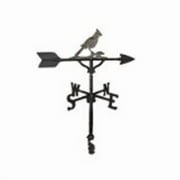 Montague Metal Products WV-225-SI 200 Series 32 In. Swedish Iron Cardinal Weathervane