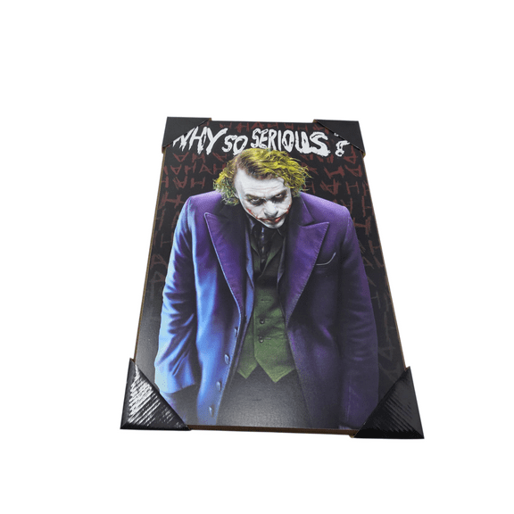 Joker "Why So Serious" 13X19in Wooden Wall Sign
