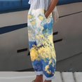thumbnail image 2 of Women Pants Bell Bottoms Multi Colored Slim Trousers Ladies Work Leggings, 2 of 4