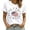 White, variant on Women's Tops T-Shirts Relaxed Fit Graphic Eye Catching Print Casual Trendy Shirts
