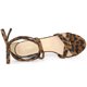 thumbnail image 4 of Sandalias De Tacón Alto De Bloque Dedo Abierto Con Cordones Para Mujer Leopardo 41, 4 of 6