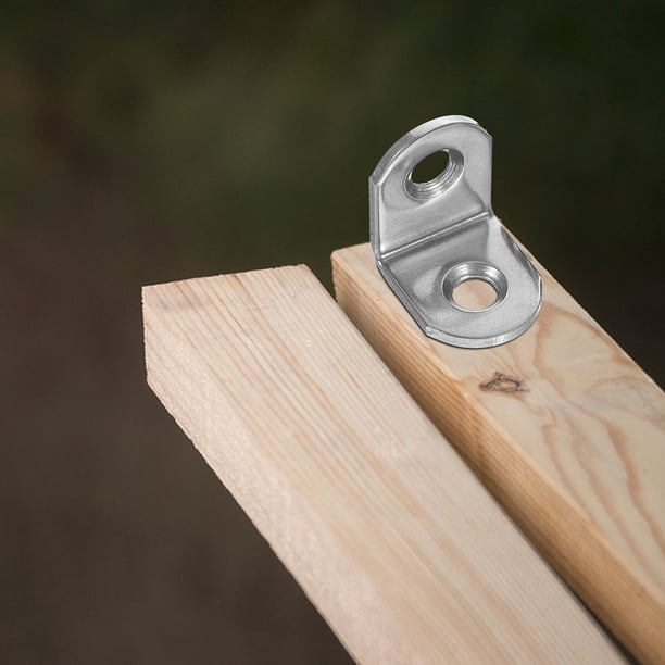FOMIYES 12Ud Soportes Metálicos En L Para Madera Compacto Resistente Para Proyectos Y Muebles