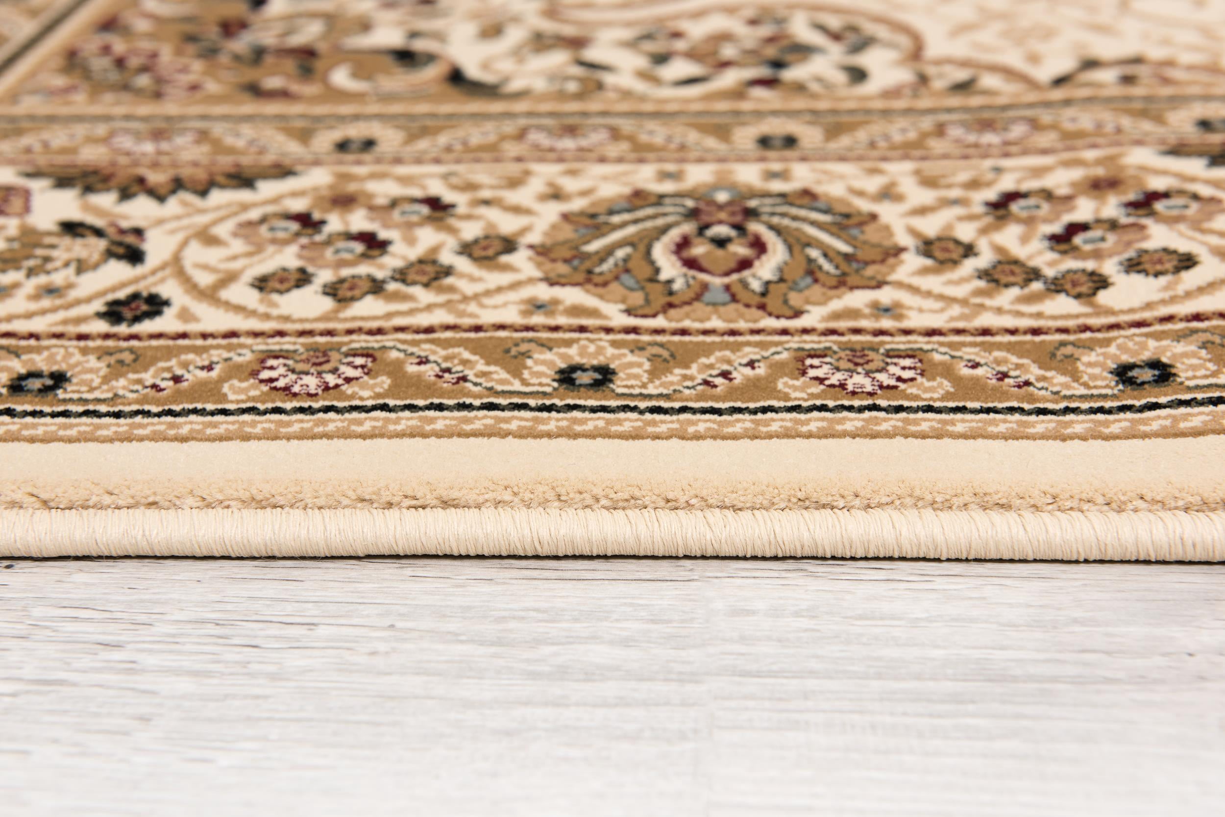 Tapis d'intérieur persan Rug Branch Majestic 3' x 6' (taille exacte : 2'8" x 6'), beige crème, style traditionnel - Entrée, couloir, salle de bain et cuisine