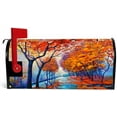 thumbnail image 2 of Magnetic Mailbox Covers Mailbox Stickers MailWraps Post Cover Beautiful Autumn Park Large Size 25.4x20.78 inch Home Decor, 2 of 5