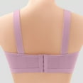 thumbnail image 4 of TUGOXIE Wire Free Bras for Women Push Up Full Coverage Purple Lace Bralettes for Womens,38BC, 4 of 9