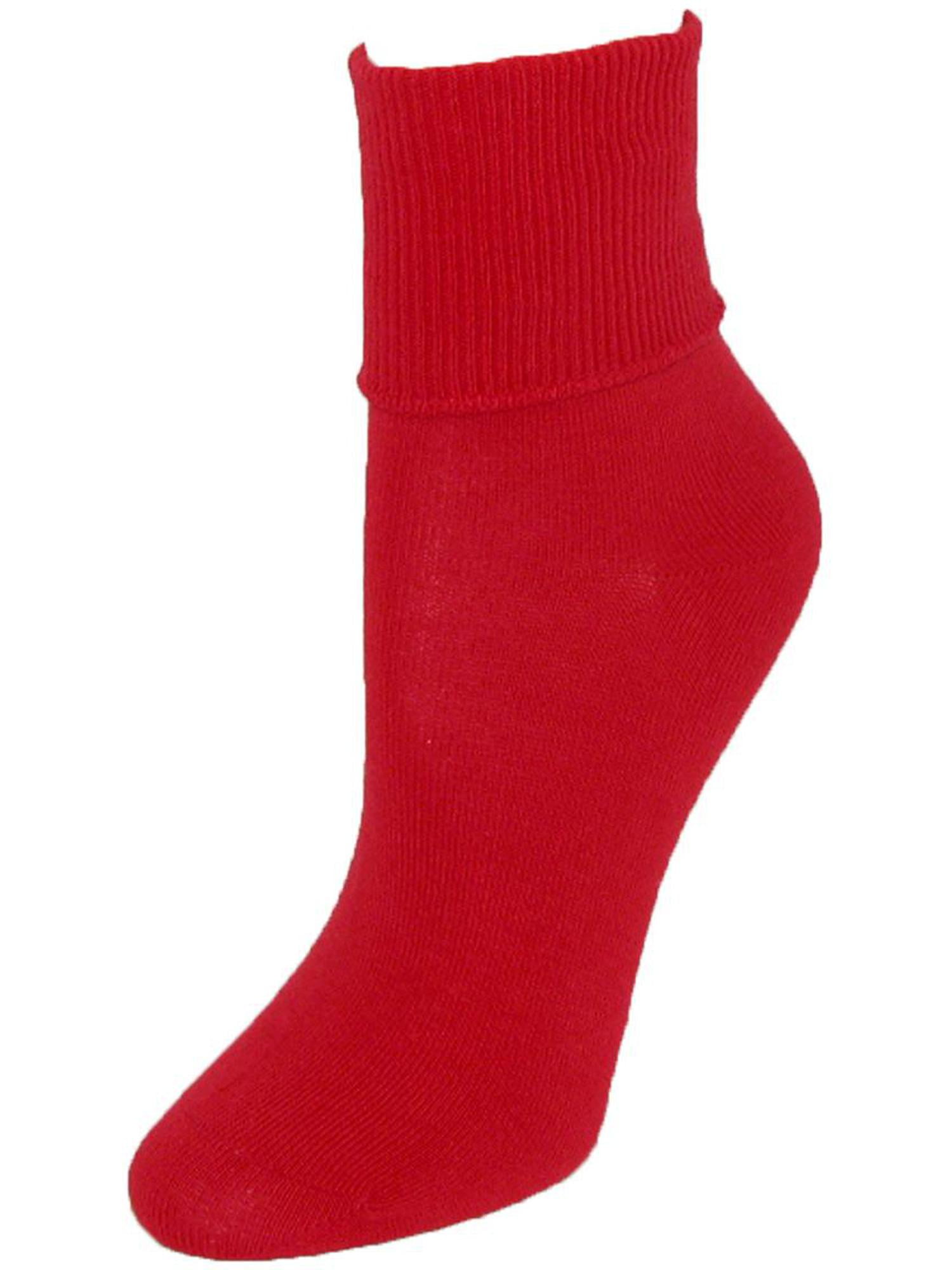 Jefferies Socks - Size one size Women's Organic Cotton Turn Cuff Socks ...