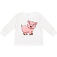 thumbnail image 3 of Inktastic Cute Pig Boys or Girls Long Sleeve Toddler T-Shirt, 3 of 5