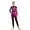 Hot Pink, variant on Doomiva Kids Girls Gradient Long Sleeve Sparkly Rhinestone Full Body Gymnastics Leotard Unitard Jumpsuit One Piece Bodysuit Yellow 10
