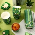 thumbnail image 3 of 100Pcs St. Patrick's Day Paper Green White Shamrock Cupcake Wrappers Clover Scalloped Edge Cupcake Muffin Cases for Irish Holiday Dessert Decoration, 3 of 4