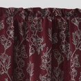 thumbnail image 2 of VCNY Home Carmen Burgundy Floral Rod Pocket Blackout Curtain Panel, 52" x 84", 2 of 5
