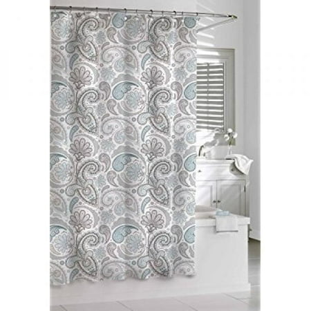 Kassatex Sps 115 Bgr Paisley Shower Curtain Blue Grey 72 By 72 Inch
