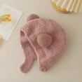 thumbnail image 2 of Sunjoy Tech Fall Winter Children Hat Knitted Cartoon Ear Decor Warm Ear Protection Infant Baby Cap Beanie Thick Soft Elastic Button Closure Unisex Anti-slip Lightweight Hat, 2 of 6