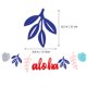 thumbnail image 4 of 1 juego de banderines para fiesta hawaiana Luau, guirnalda de hojas y monstera tropical, banderines colgantes, decoración para fiesta de verano, banderines con letras, accesorios para fotos., 4 of 5