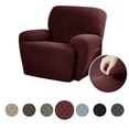thumbnail image 1 of Maytex Pixel Extensible Housse Extensible 4 Pcs pour Fauteuil Inclinable, Vin, 1 of 4