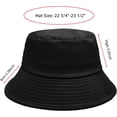 thumbnail image 3 of 2 Packs Bucket Hat for Women Men Cotton Hats Sun Beach Fishing Cap, 3 of 5