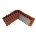 thumbnail image 2 of Western Genuine Leather Metal Praying Cowboy Cowhide Mens Bifold Short Wallet, 2 of 5