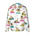 thumbnail image 2 of Picia Yoga Dogs Poses Women's Men's UPF 50+ Sun Protection Hoodie Shirt Long Sleeve SPF Fishing Outdoor UV Hiking Lightweight Shirts-X-Large, 2 of 9