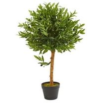 Nearly Natural 34-" Olive Topiary Artificial Tree UV Resistant (Indoor/Outdoor)