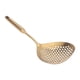 thumbnail image 1 of Cucharón Para Espumadera, Mango Largo, Cómodo De Agarrar, Gran Capacidad, Colador De Flujo Grande, Espumadera Para Restaurante ANGGREK Oro, 1 of 8