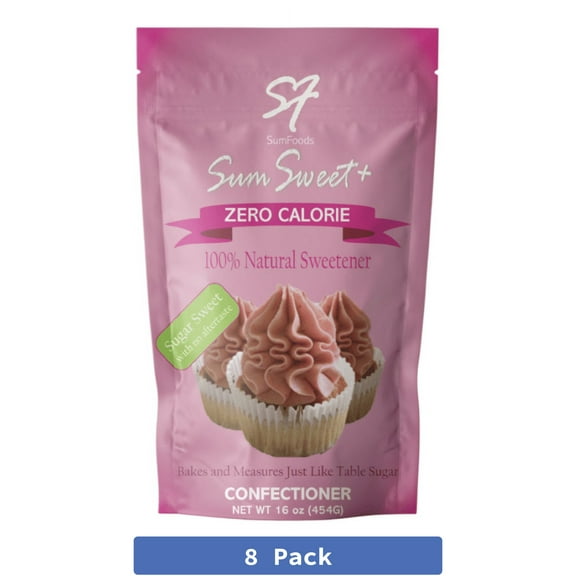Sumsweet Plus Confectioners Sweetener Blend 16 oz (Pack of 8)