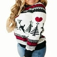 thumbnail image 1 of Chandail de Noël pour Femmes, Chandail à Manches Longues, Chandail d'Hiver, 1 of 5