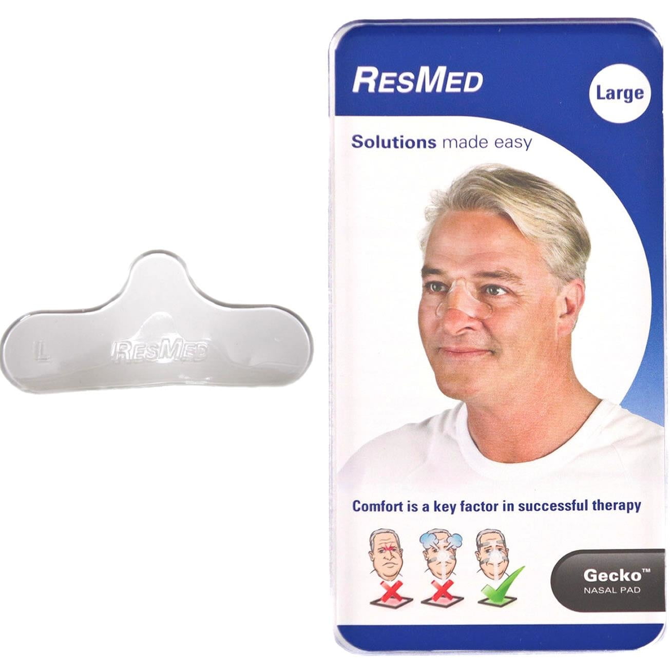 Resmed Cpap Nasal Pad Large Skin Mask Face Gel Soft Cushion Nose Therapy Comfort Ebay 1124