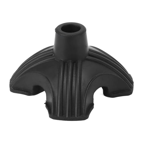 YAHHU 4‑Prong Self‑Standing Cane Tip – Non‑Slip Rubber Foot Pad for Walking Canes, Sturdy & Impact‑Resistant, Easy Install