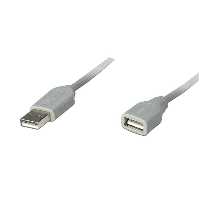 Extensión de Cable USB Manhattan 1.8m entrada A m A h