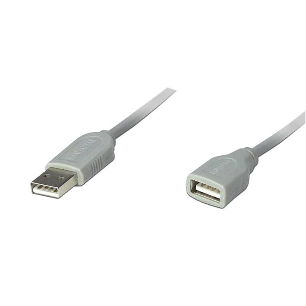 Extensión de Cable USB Manhattan 1.8m entrada A m A h