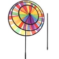 thumbnail image 1 of 1pc Colorful Rainbow Windmill Cloth Toy Large Three Layers Rotary for Garden Yard Decoration, 1 of 8