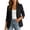 *Black, variant on Women's 3/4 Sleeve Open Front Blazer , Business Casual Jackets For Women , Ladies' Slim Fit Work Office Blazers with Pockets,Black,S-2XL
