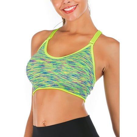 

Women s Sports Bra Paded Racerback Support Medium Support for Gym Workout Activewear Fitness Yoga Bra