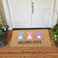 thumbnail image 2 of 1pcs Happy Easter Natural Coir Door Mat Cartoon Bunny Pattern Welcome Mat Entrance Door Rugs For Indoor Outdoor Home Bathroom Decor, 2 of 5