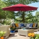 thumbnail image 3 of Sombrilla de Jardín Ø295x250 cm con Manivela Parasol Exterior con Mecanismo de Inclinación y Poste Desmontable de Metal para Terraza Piscina Patio esquí esquí Gafas de esquí, 3 of 5