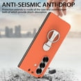 thumbnail image 2 of Allytechgroup for Samsung Galaxy Z Fold 7 Case with Ring Holder Stand & Screen Protector, Morandi Colored Case Shockproof Bumper Slim Cover for Samsung Galaxy Z Fold 7 Women Men, Orange, 2 of 10