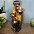 thumbnail image 2 of 40-Inch Modern Outdoor Garden Fountain with LED Lights for Garden Patio Decor, 2 of 13