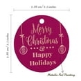 thumbnail image 6 of Inkdotpot Pack Of 50 Real Rose Gold Foil Paper Tags Merry Christmas & Happy Holiday Favor Hang Tags, 6 of 6