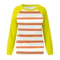 thumbnail image 4 of Gytharion Women's Long Sleeve Sweatshirts Fashion Color Block Raglan-Sleeve Pullover Top Loose Comfy Crew Neck Sweatshirts for Women, 4 of 4