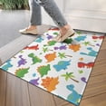 thumbnail image 4 of White Dinosaurs Colorful Species Palms Pattern Door Rugs,Washable Non Slip Door Mats Indoor,Decorative Door Mats,Entry Mat Indoor for Entrance,Bedroom,Kitchen,Bathroom,17"x30", 4 of 6