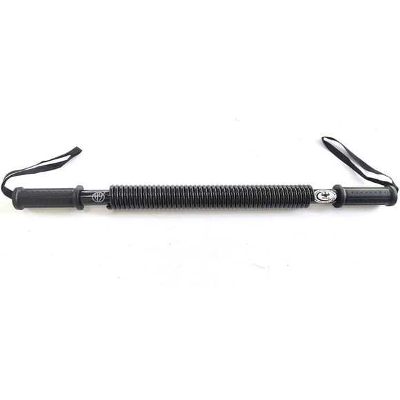 HAOYING Black 80KG) 80 KG / 176 LB Dual Spring Power Twister Bar, Super Heavy Duty Arm and Chest Builder Strengthener(