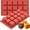 2 Pcs: 15 Cups, 1.2x1.2x1.2 Inch, variant on Cube Cake Silicone Mold | 1.2" x 1.2" x 1.2" 3D Square Silicone Molds for Baking for Chocolate, Candy, Truffle, Jello, Mini Brownie Bites, Ice Cube, 30-Cavity